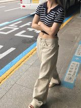 Marshmallow stripe knit 