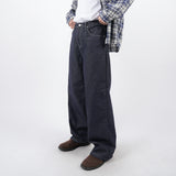 アクとノンフェードワイドデニムジーンズ / act non-fade wide denim jeans 3color