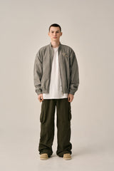 VINTAGE WASHED RIDER JACKT-CHARCOAL