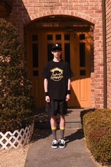 インフィニティーカレッジライフクルーネックブラックユニセックスTシャツ / Infinite college life crew neck black Unisex T-shirt