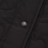 CHERRY QUILTING JACKET + MUFFLER SET [BLACK]