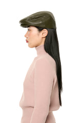 GLOSSY HUNTING CAP / KHAKI