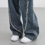 Weather Cable Vintage Denim Pants (belt set)