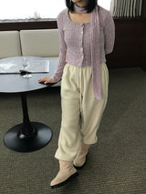 Greely cardigan muffler set 