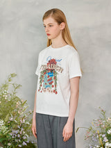 ローズガーデンTシャツ / Rose Garden T-Shirt (Ivory)