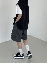 Hood long vest