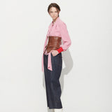 LUIS SCARF BLOUSE, PINK (6633600483446)