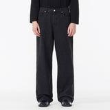 Signature Stud Wide Fit Denim Pants Black