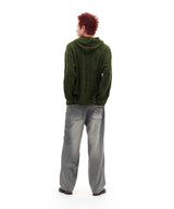 DESTROYED DENIM PANTS (GRAY)