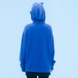 バニーラッフルフーディー/0 7 bunny ruffle hood - BLUE