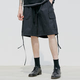 スカルプナイロンカーゴバンディングパンツ / SCULPIN NYLON CARGO BANDING PANTS BLACK