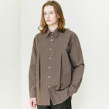 Double Vent Shirt brown (6683680342134)