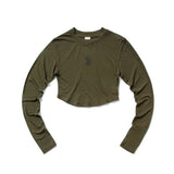 シンボルクロップ長袖Tシャツ