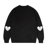 [UNISEX]エルボークラウドハートスマイルスウェットシャツ