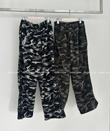 [UNISEX] Camouflage Fleece Wide Pants