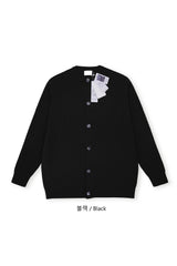 LMNラウンドネックケーブルカーディガン / LMN Round-Neck Cable Cardigan (9 colors)
