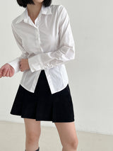 フラットミニスカート/Flat mini skirt (4color)