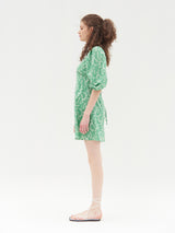PUFF SLEEVES V NECK ONEPIECE_LIGHT GREEN (6580887519350)