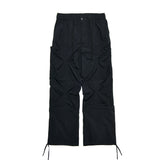 クリースナイロンバンディングパンツ / CREASE NYLON BANDING PANTS_BK