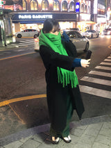 Guryane long balmaccan coat