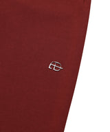 WIDE ZIP SWEATPANTS_DARK RED
