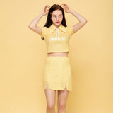 トリコットツーピーススカート / TRIKOT TWO-PIECE SK (YELLOW)