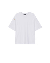 YELLOW TAP OVERSIZED T-SHIRT WHITE (6691421290614)