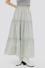 フリルカンカンロングスカート/Frill kangkang long skirt (3color)