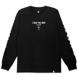 I FEAR NO EVIL LS TEE - BLACK (GLOW IN THE DARK) (6635535270006)