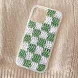 CHECKERBOARD HARD JELL CASE_GREEN