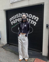 Cotton snap pants