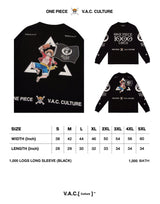 ワンピース1000ロゴ長袖Tシャツ/V.A.C.[ Culture ]™️ : One Piece 1000 Logs Long Sleeve