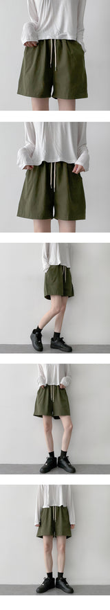 ハクバイオウォッシングコットンベンダブルショーツ / Haku bio washing cotton bendable shorts
