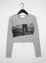 サイドシティクロップTシャツ / Side City Crop T-shirt (2color)