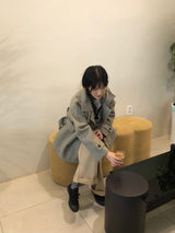 Zelda double pea coat