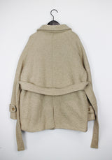 ウールテリーハーフコート/Wool terry half coat (3color)