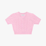 ケーブルVネックセーター / CABLE V.NECK SWEATER