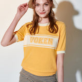 Logo jacquard knit set-up_YELLOW (6659925246070)