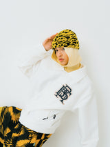 ビッグロゴカラーバーシティジャケット/BSR2223FWJK025 BIG LOGO COLLAR VARSITY JACKET CREAM