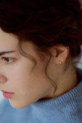 [14K] Scoop Earrings