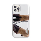 フーエムアイフォーンケース / WHO AM I PHONE CASE (CARD POCKET)