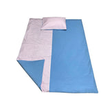 ハーフストライプベッディングカバーセット/half stripe bedding cover set - pink sky blue