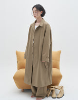 Loose Fit Single-Breasted Coat(3 color) (6596179427446)