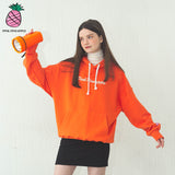 CURLY LETTERING HOODIE (3COLOR) (6609511350390)