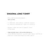 ダイアゴナルロングTシャツ