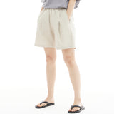 ワンタックワイドフィットショートパンツ/ONE TUCK WIDE FIT SHORT PANTS-OATMEAL