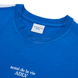 ベーシックロゴエンボスプリンティングトラック半袖Tシャツ ブルー