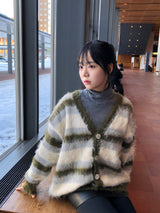 コーヒーモヘアカーディガン