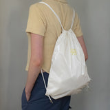 グロッシーストリングバッグ / GLOSSY STRING BAG_CREAM