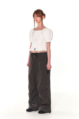 VINTAGE PARACHUTE CARGO PANTS (KHAKI)